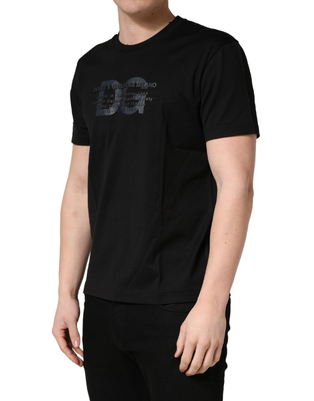 +39 MASQ Black Short-Sleeve Shirt for Men detail view