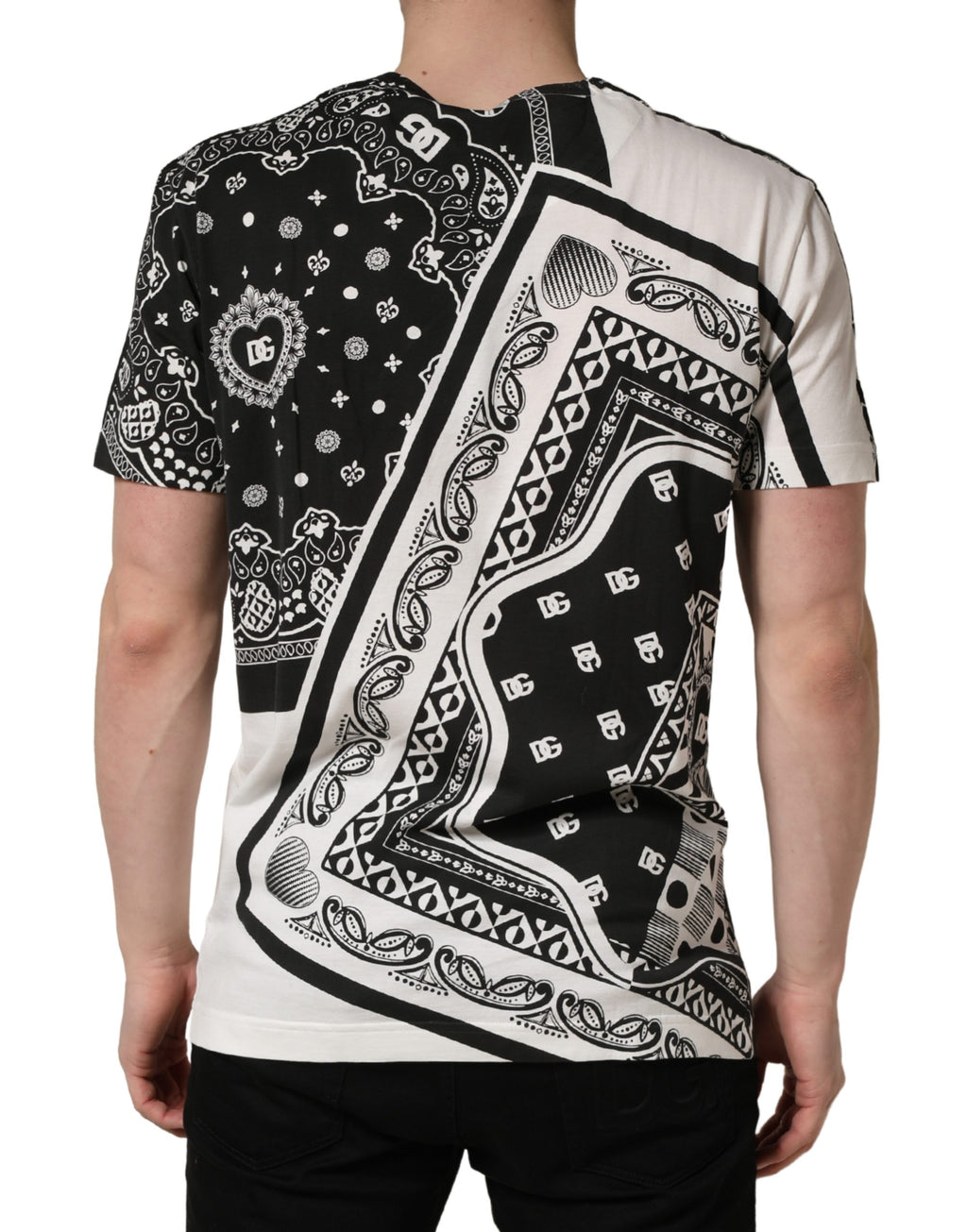 Dolce & Gabbana Black Short-Sleeve Shirt for Men side view