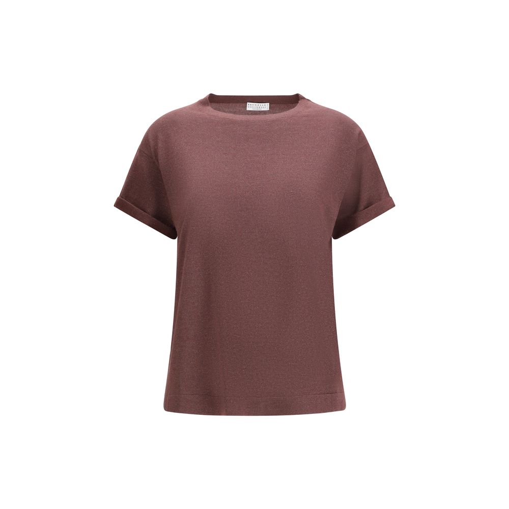Brunello Cucinelli Red T-Shirt for Women