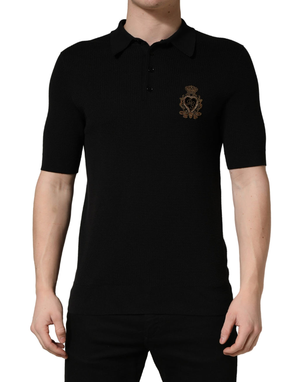 Dolce & Gabbana Black Polo Shirt for Men alternate view
