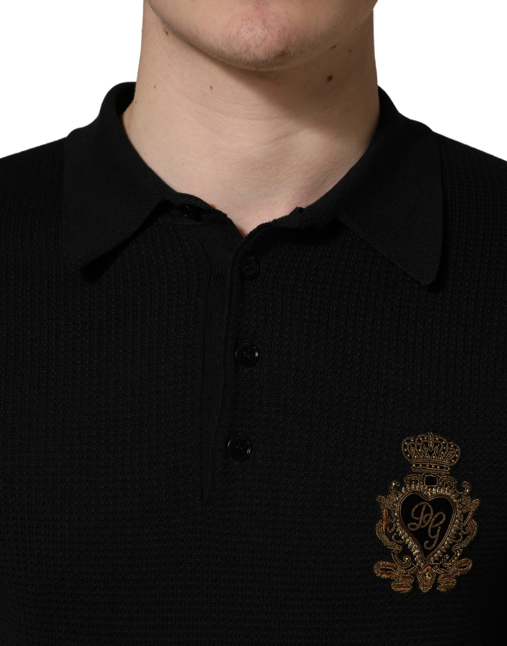 Dolce & Gabbana Black Polo Shirt for Men additional view
