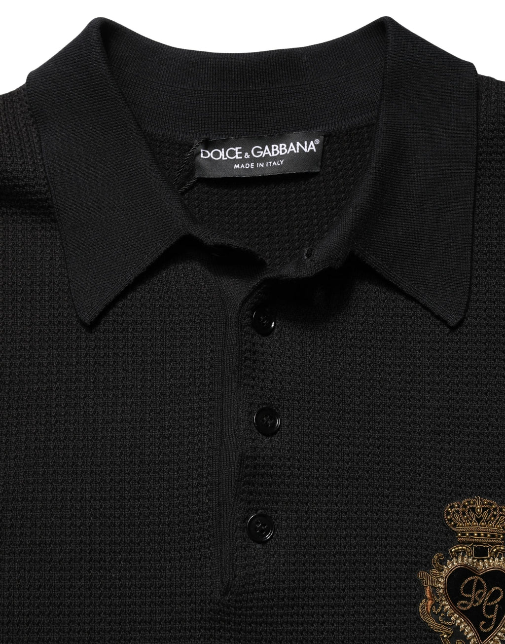 Dolce & Gabbana Black Polo Shirt for Men additional view