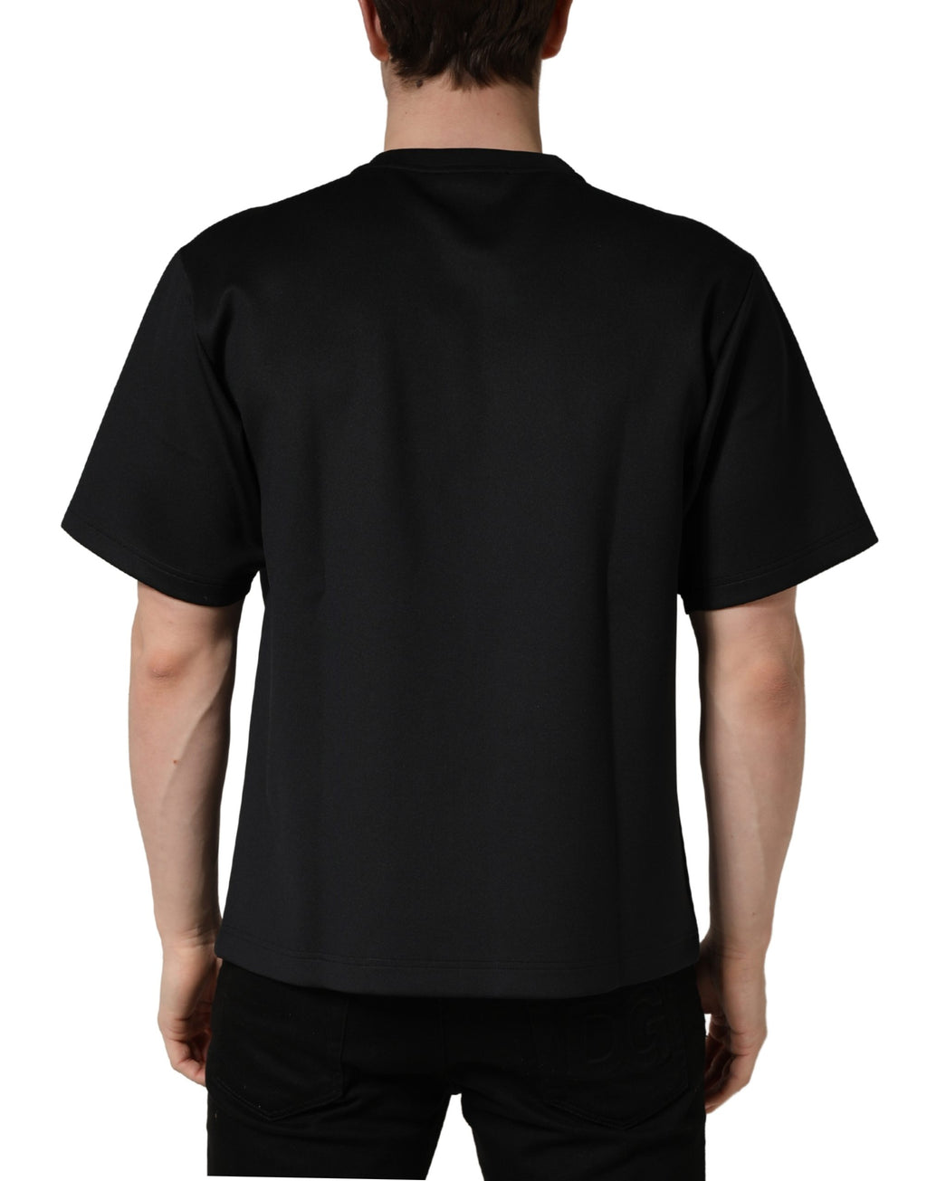 Dolce & Gabbana Black Short-Sleeve Shirt for Men side view