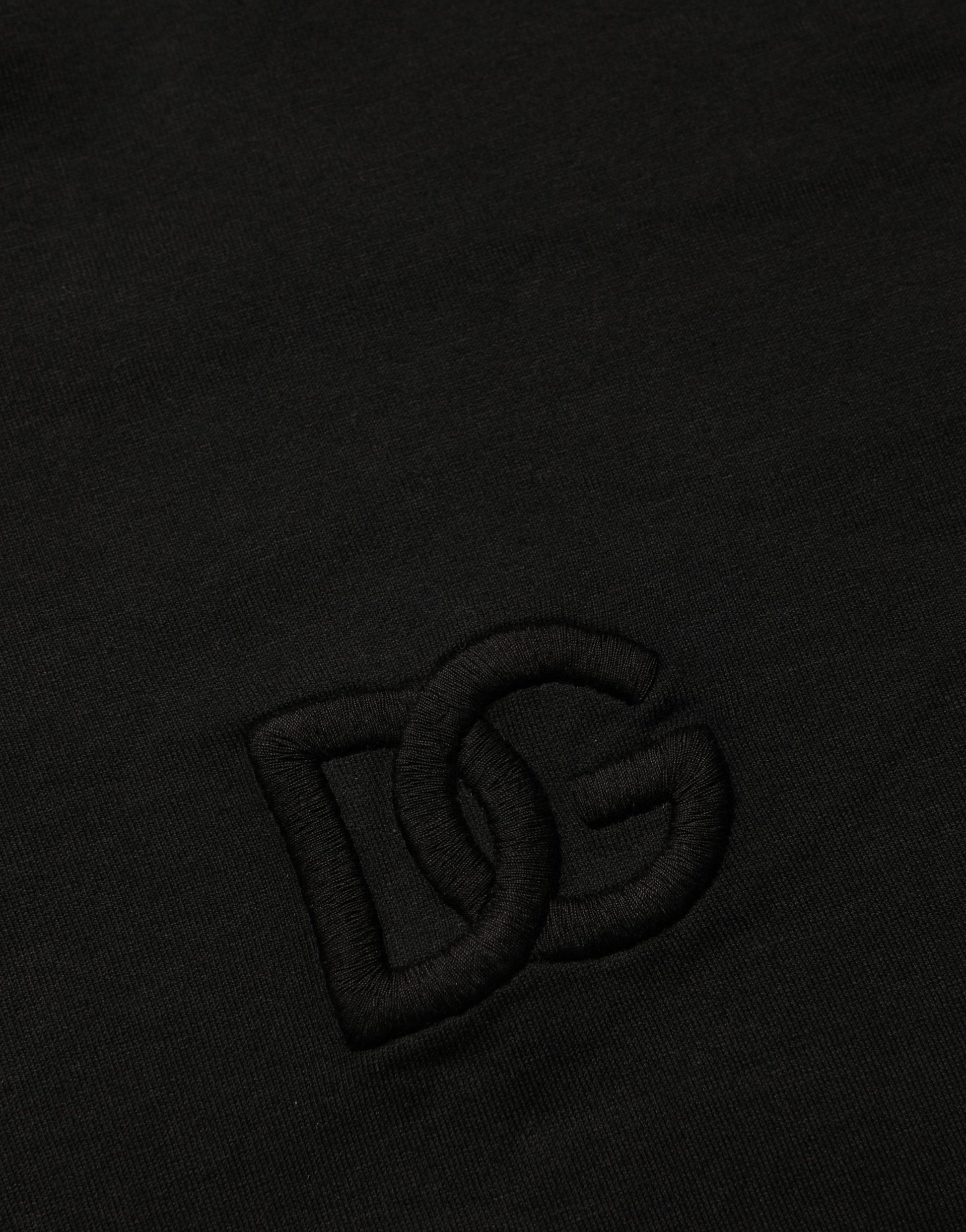 Dolce & Gabbana Black Cotton Short Sleeves Crew Neck  T-shirt