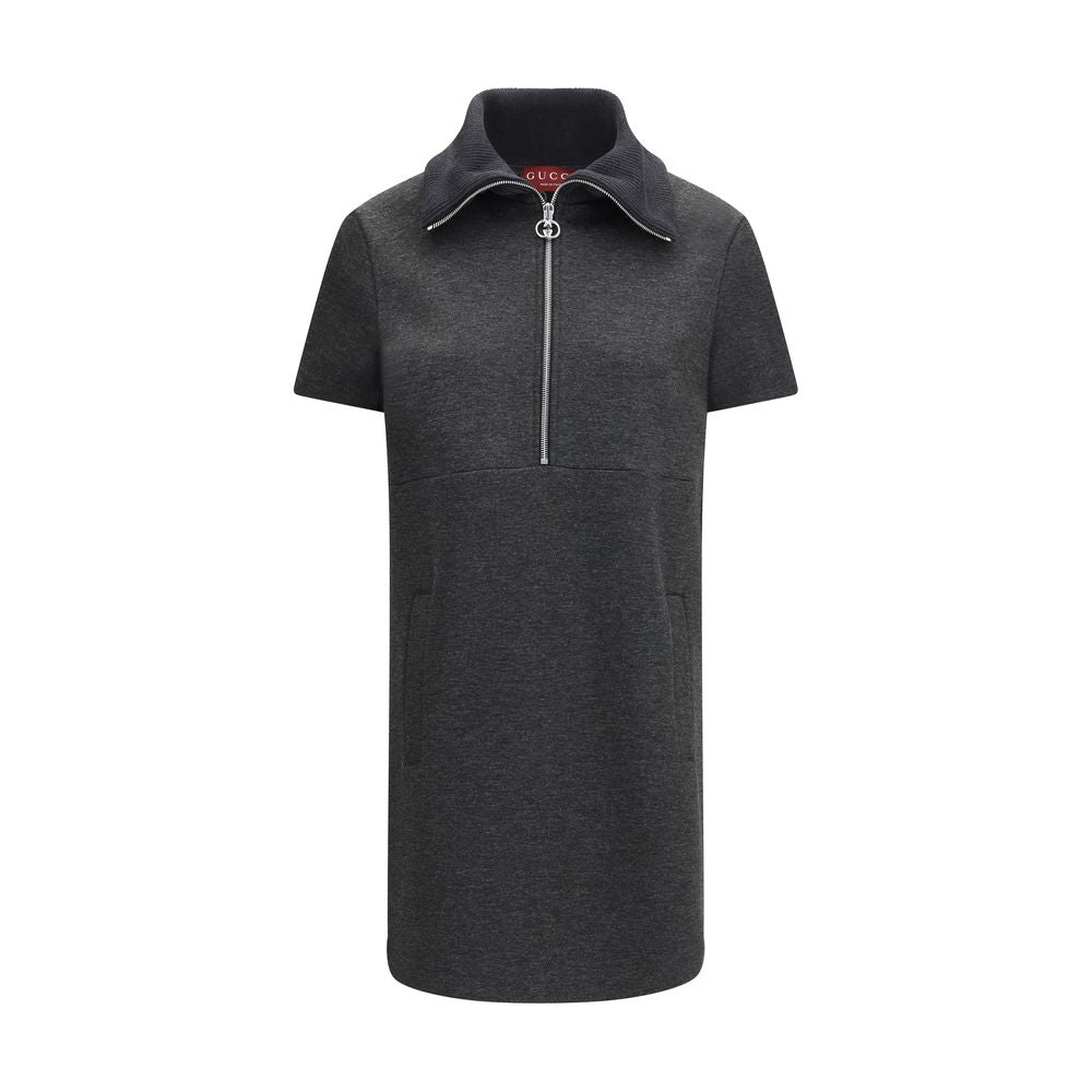 Robe décontractée en coton gris Gucci
