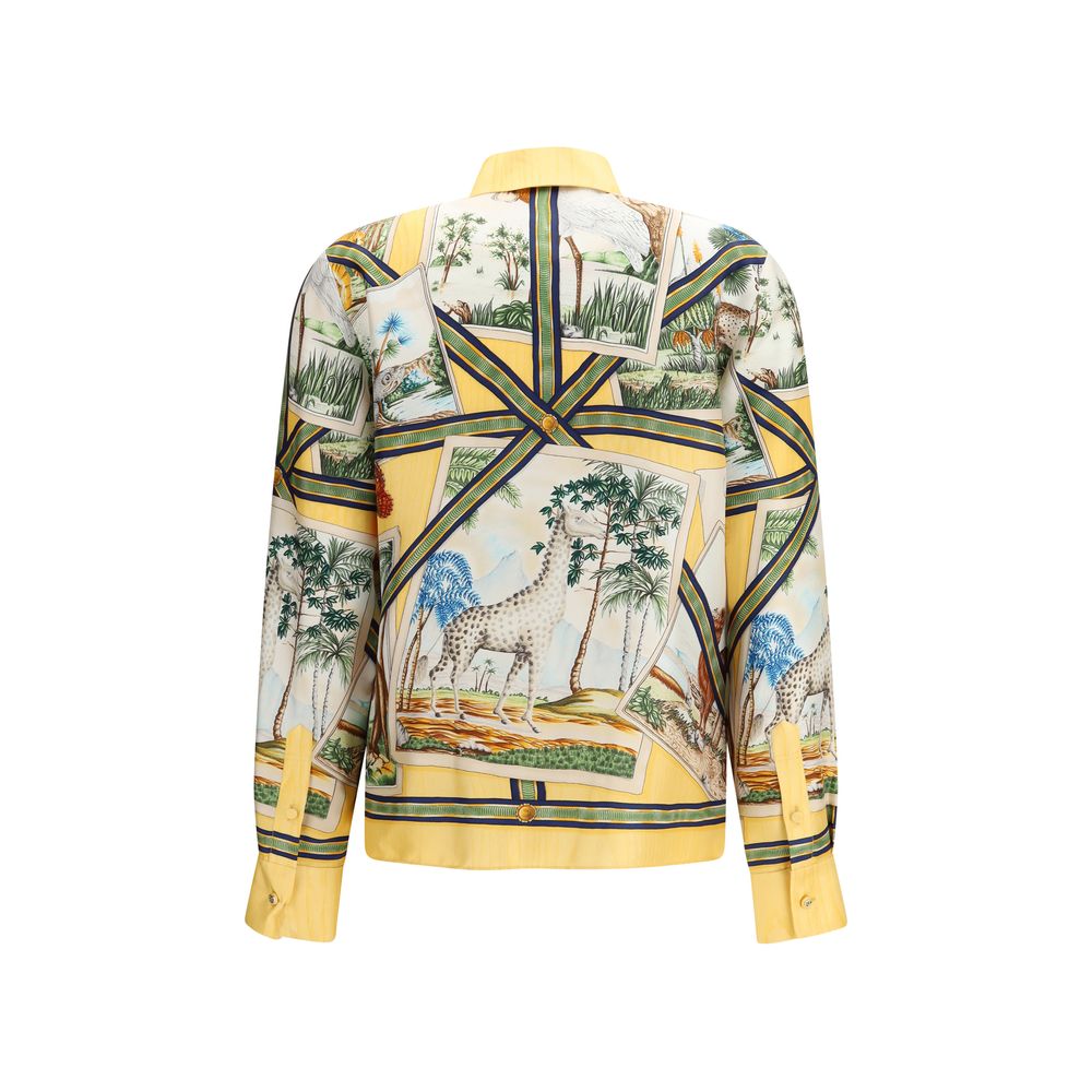 Gucci Bicolor Silk Shirt