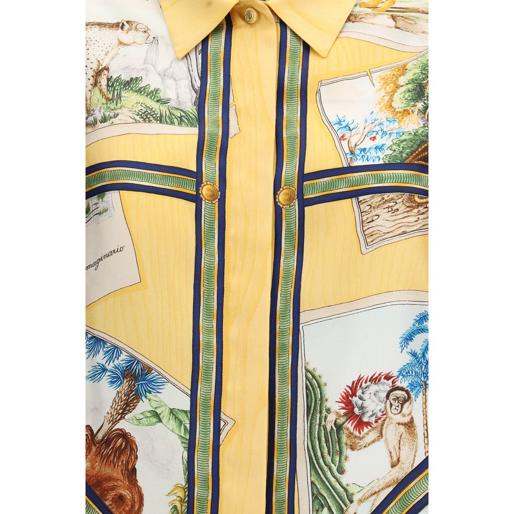 Gucci Bicolor Silk Shirt