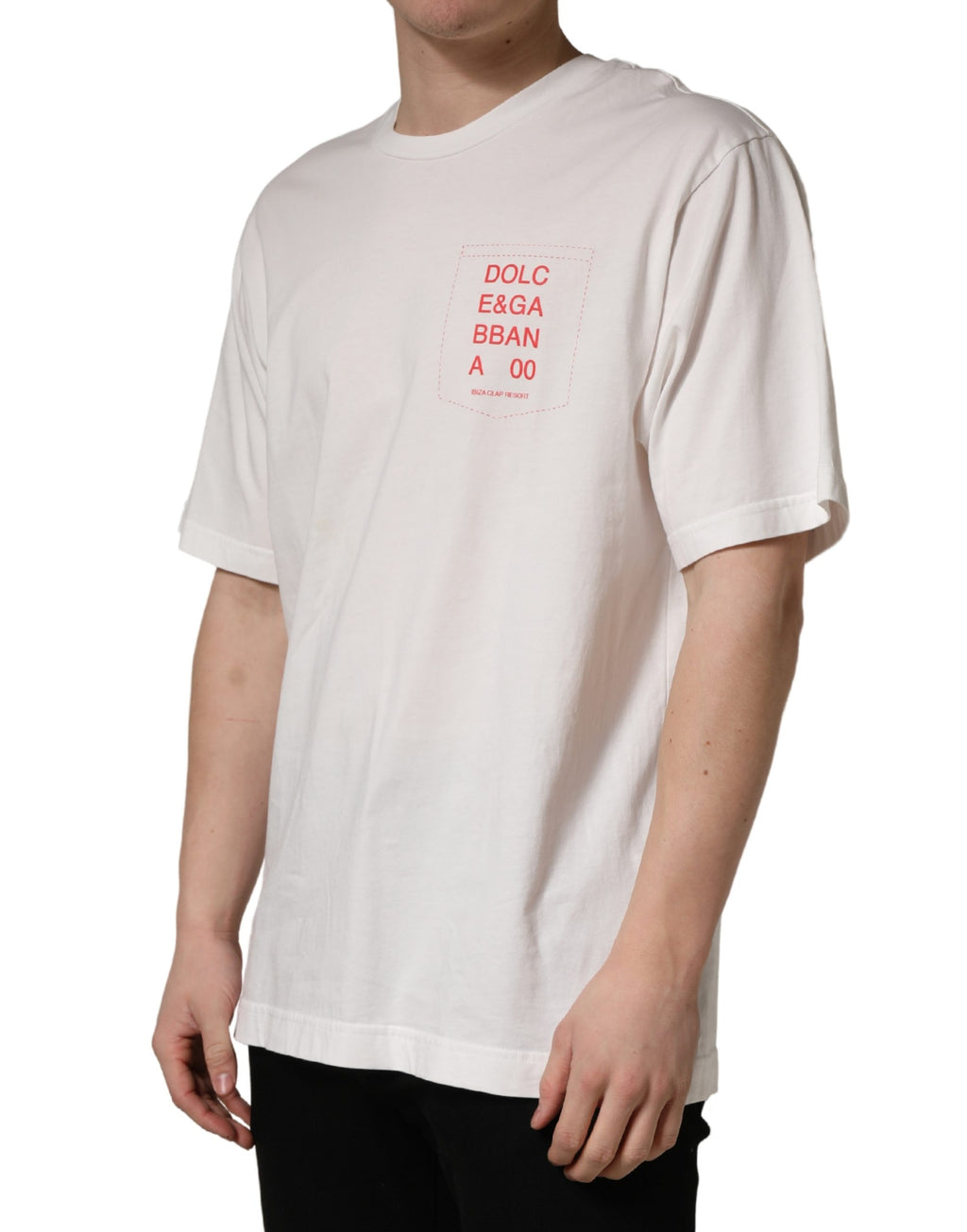 Dolce & Gabbana White Short-Sleeve Shirt for Men detail view