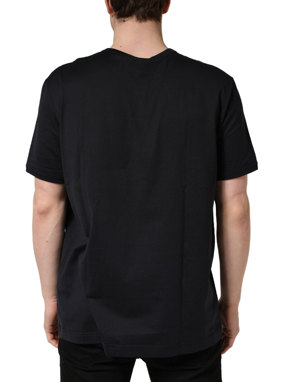 Dolce & Gabbana Black Short-Sleeve Shirt for Men side view