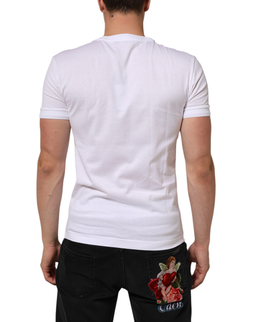 Dolce & Gabbana White T-Shirt for Men side view
