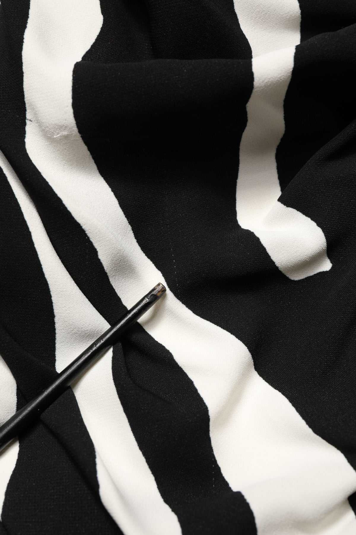 Dolce & Gabbana Black White Zebra Print CadyCalf Length Dress