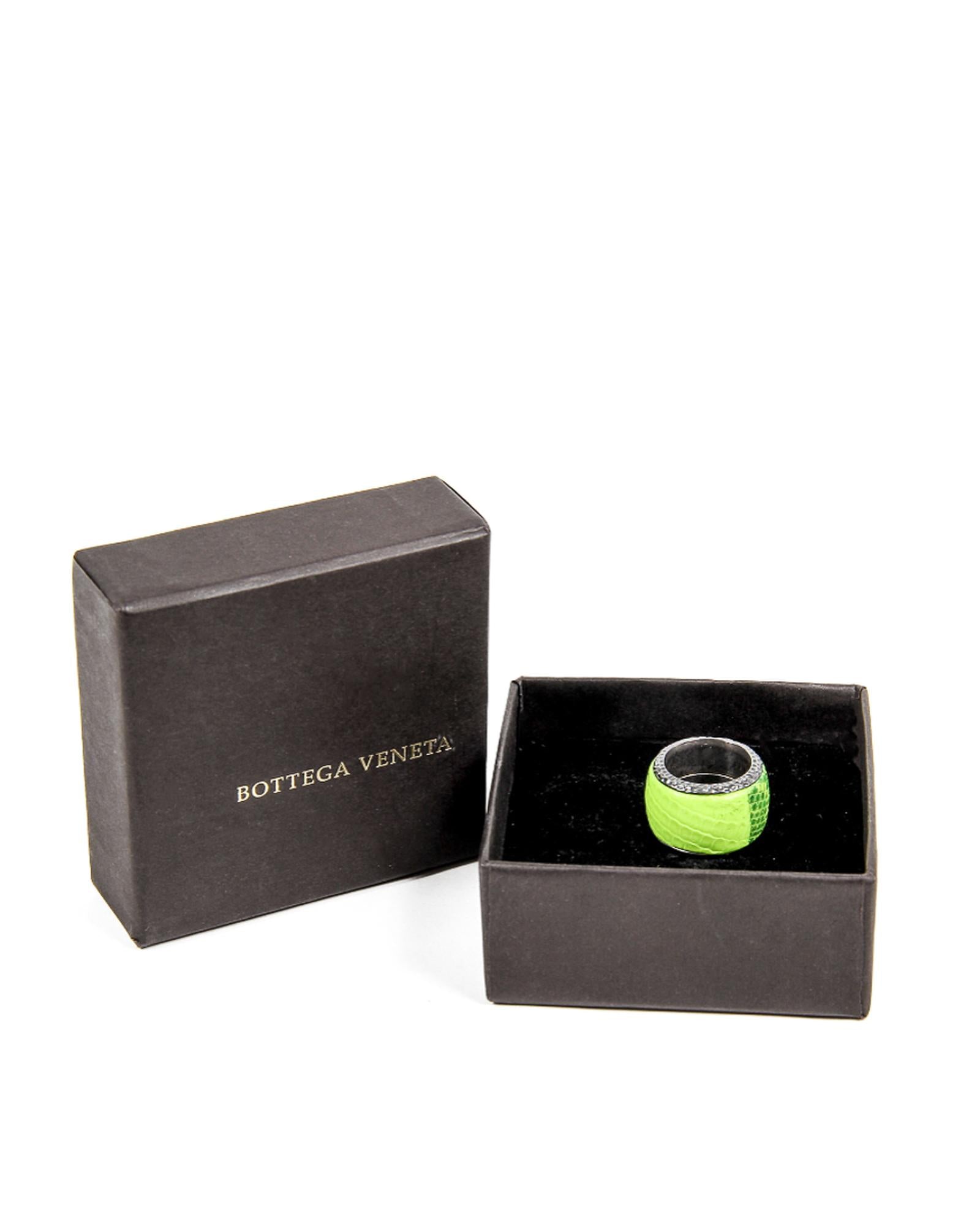 Bague Bottega Veneta en métal bicolore
