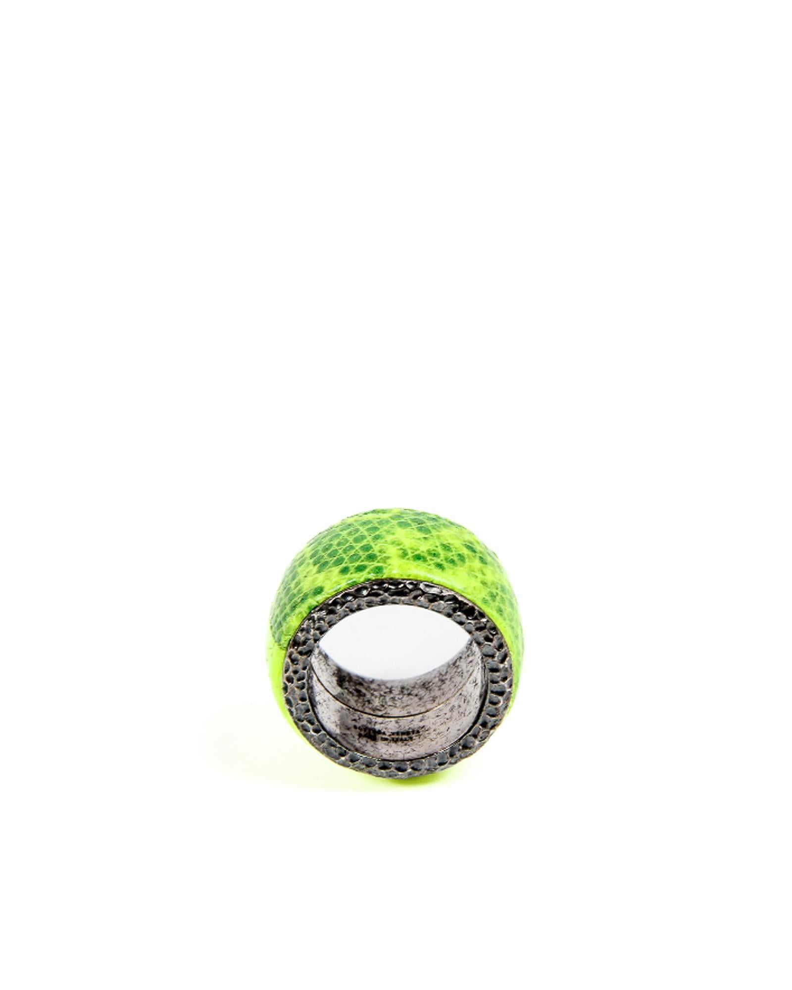 Bague Bottega Veneta en métal bicolore