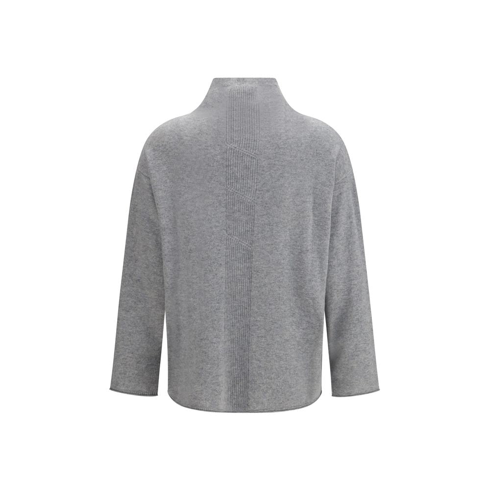 Pull Max Mara gris pur cachemire