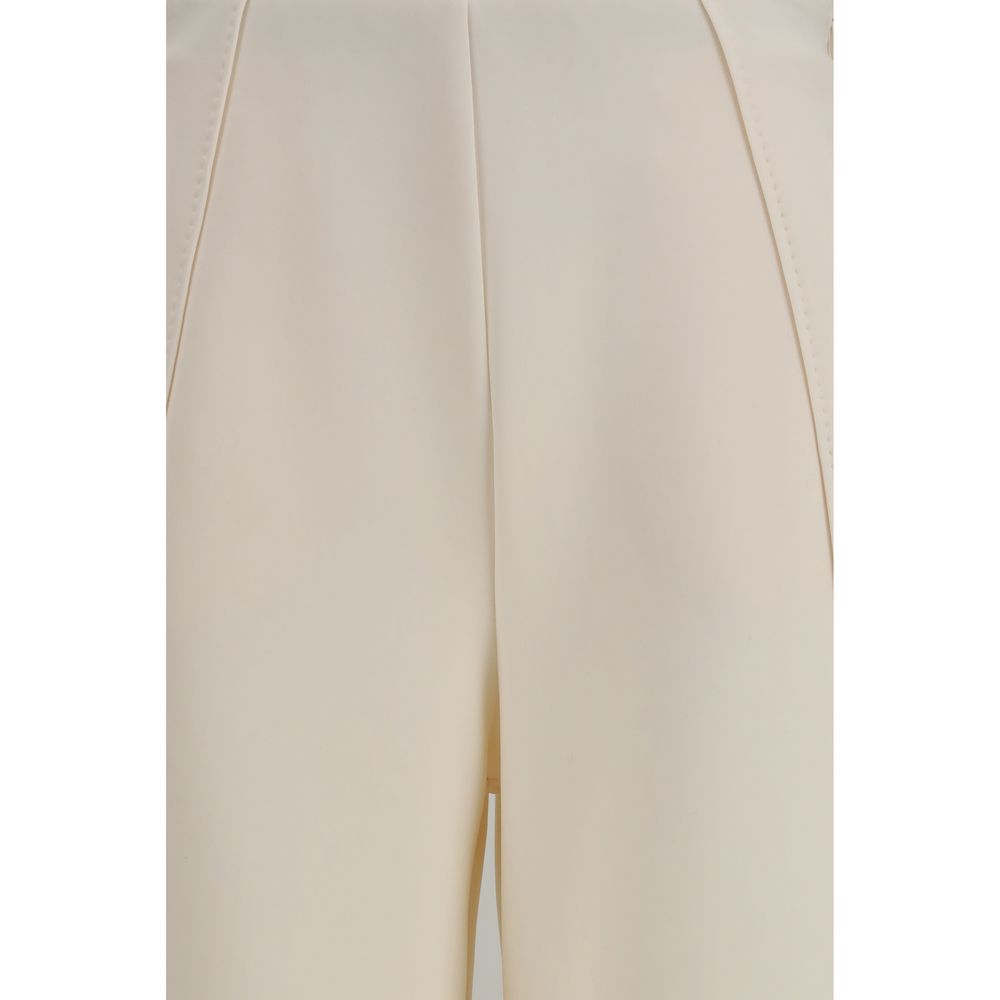 Max Mara Pure Beige Flared Pants for Women detail view