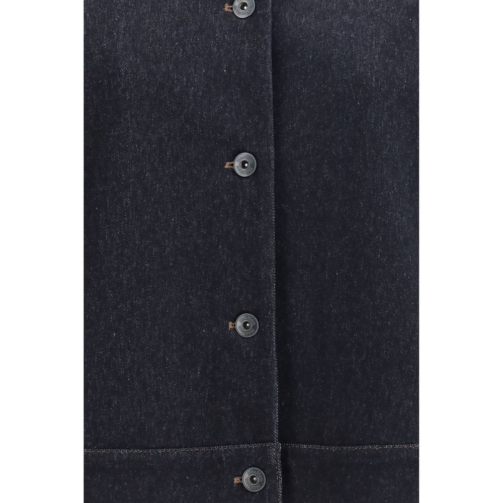 Max Mara Pure Blue Denim Jackets for Women detail view
