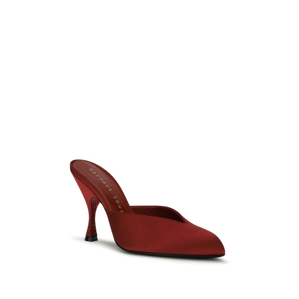 Mules en soie multicolores Herbert Levine