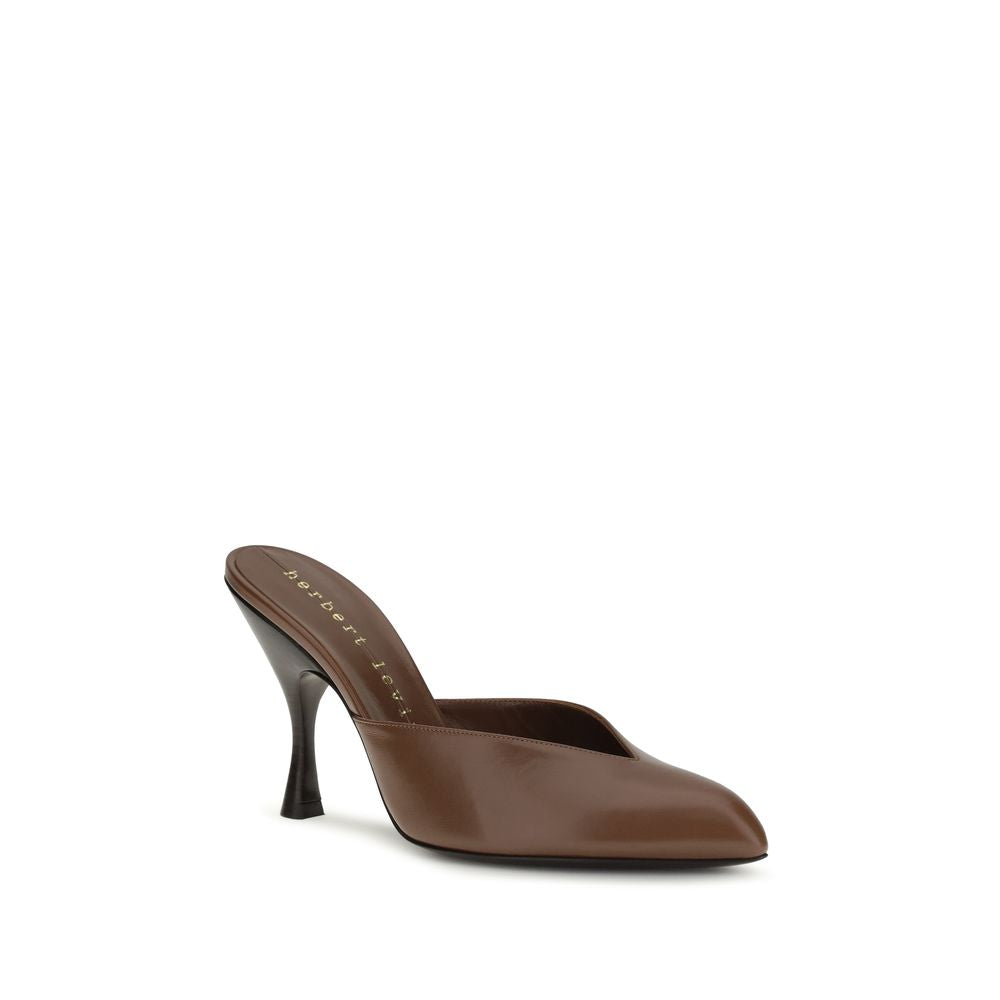 Herbert Levine Brown Mules for Women alternate view