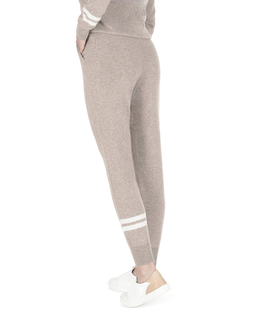 Crown of Edinburgh Cashmere Beige Casual Pants for Women alternate view