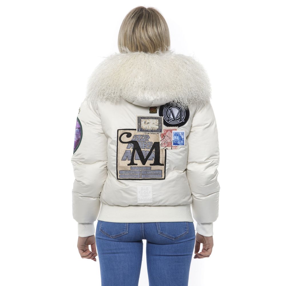 Mr&Mrs Italy White Bomber for Women detail view