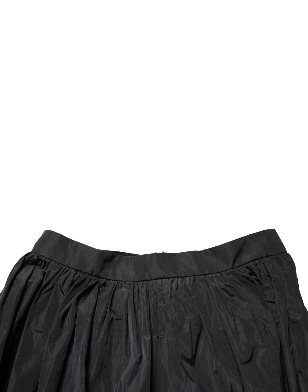 Jupe longue trapèze plissée taille haute noire MSGM pour femme