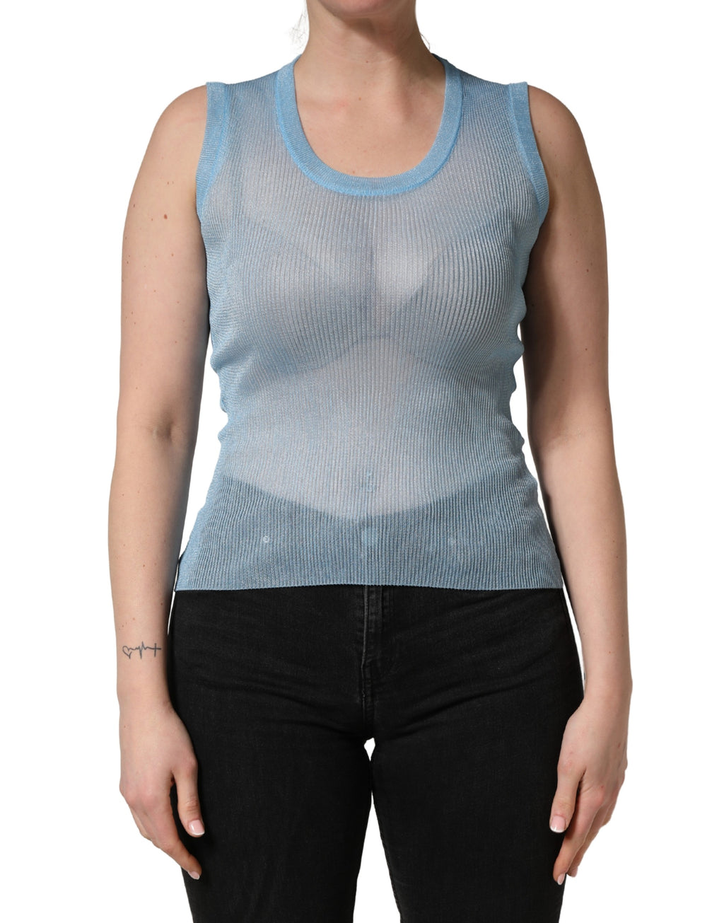 Dolce & Gabbana Blue Tank Tops T for Women alternate view