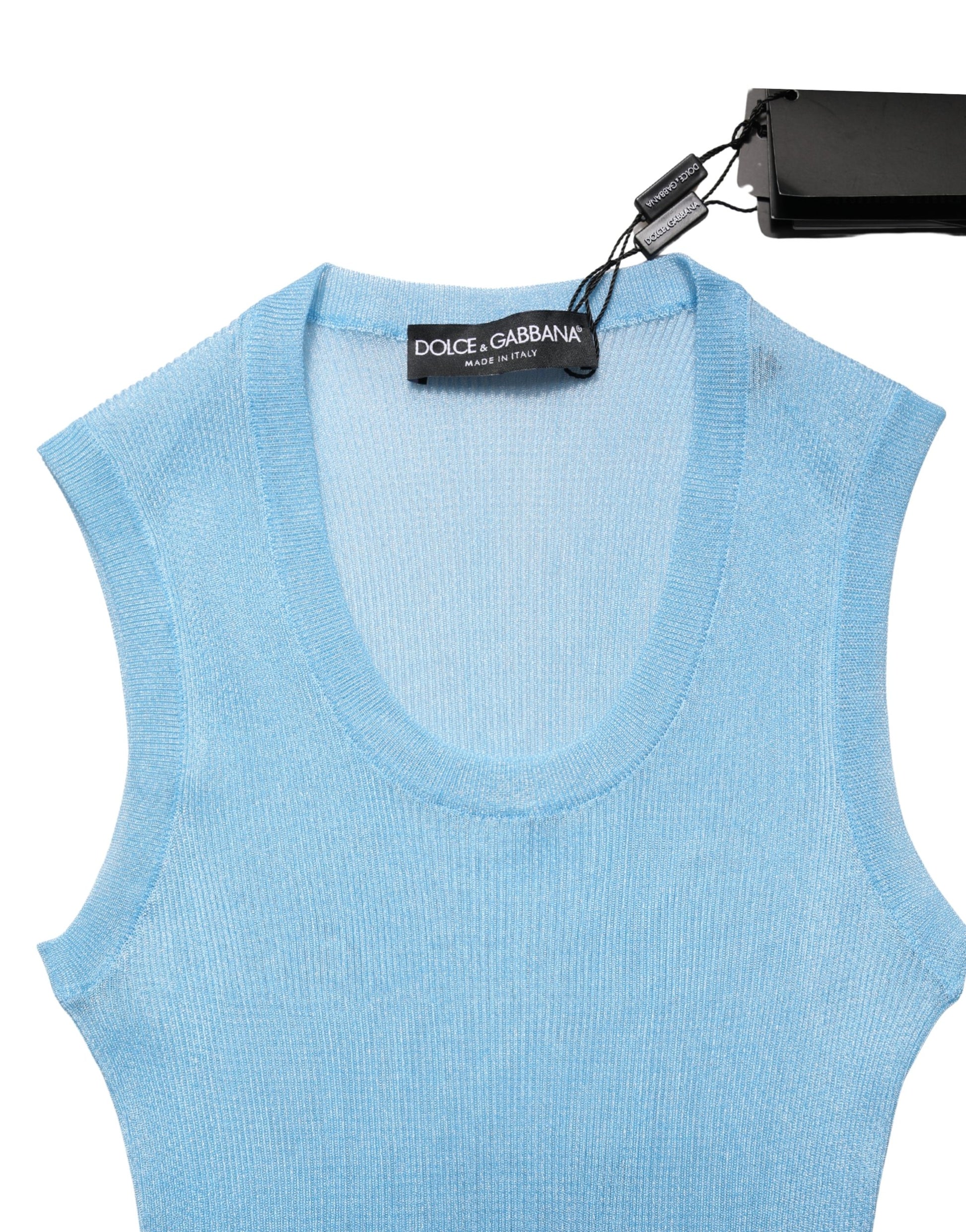 Dolce & Gabbana Blue Tank Tops T for Women additional view