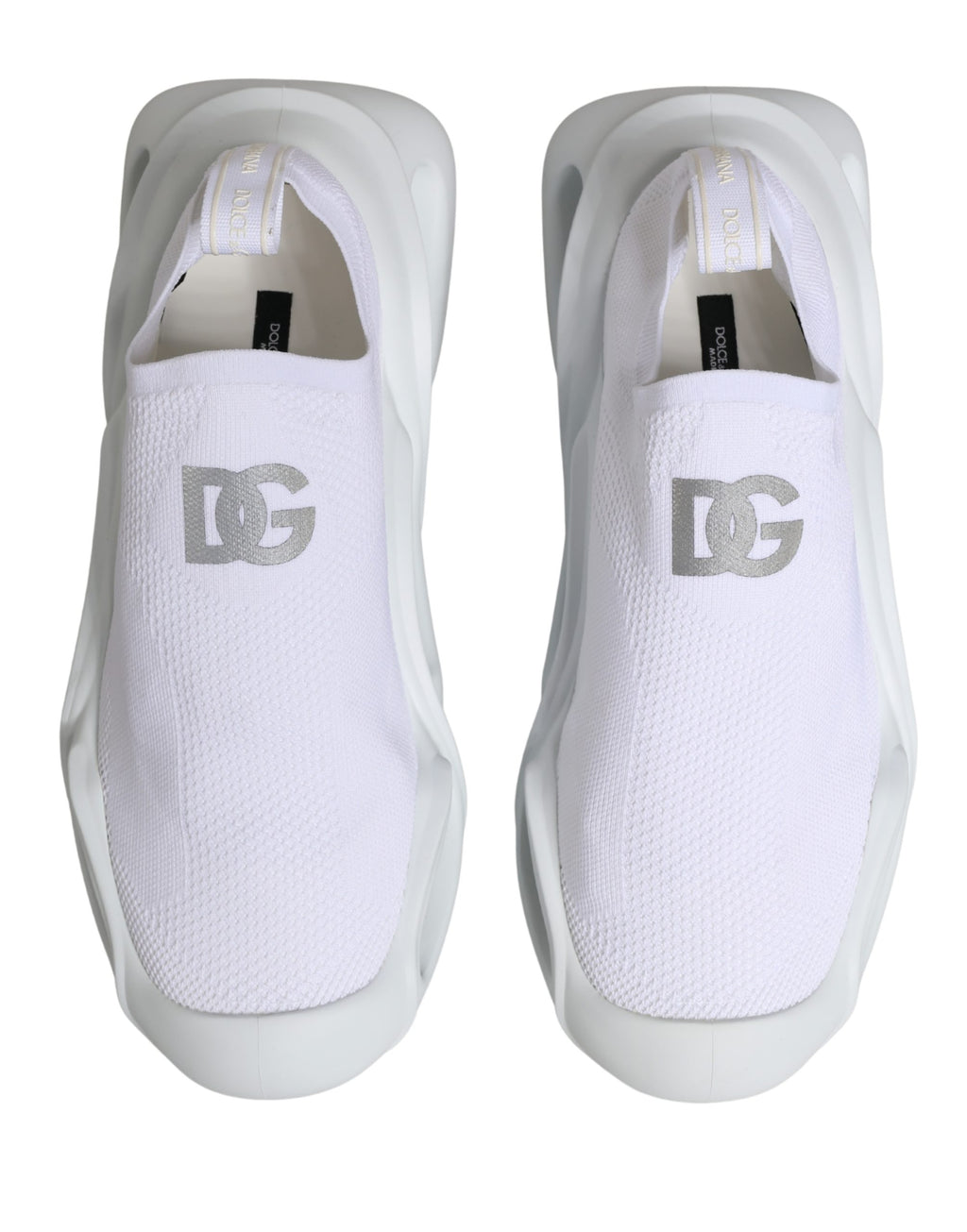 Dolce & Gabbana White Chunky Sneakers for Women side view