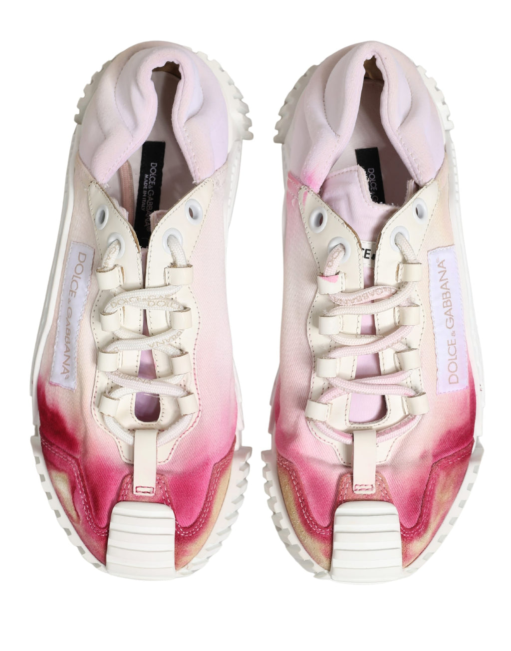 Baskets basses à lacets Dolce & Gabbana NS1 blanches