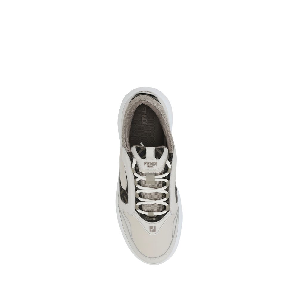Fendi White Sneakers side view