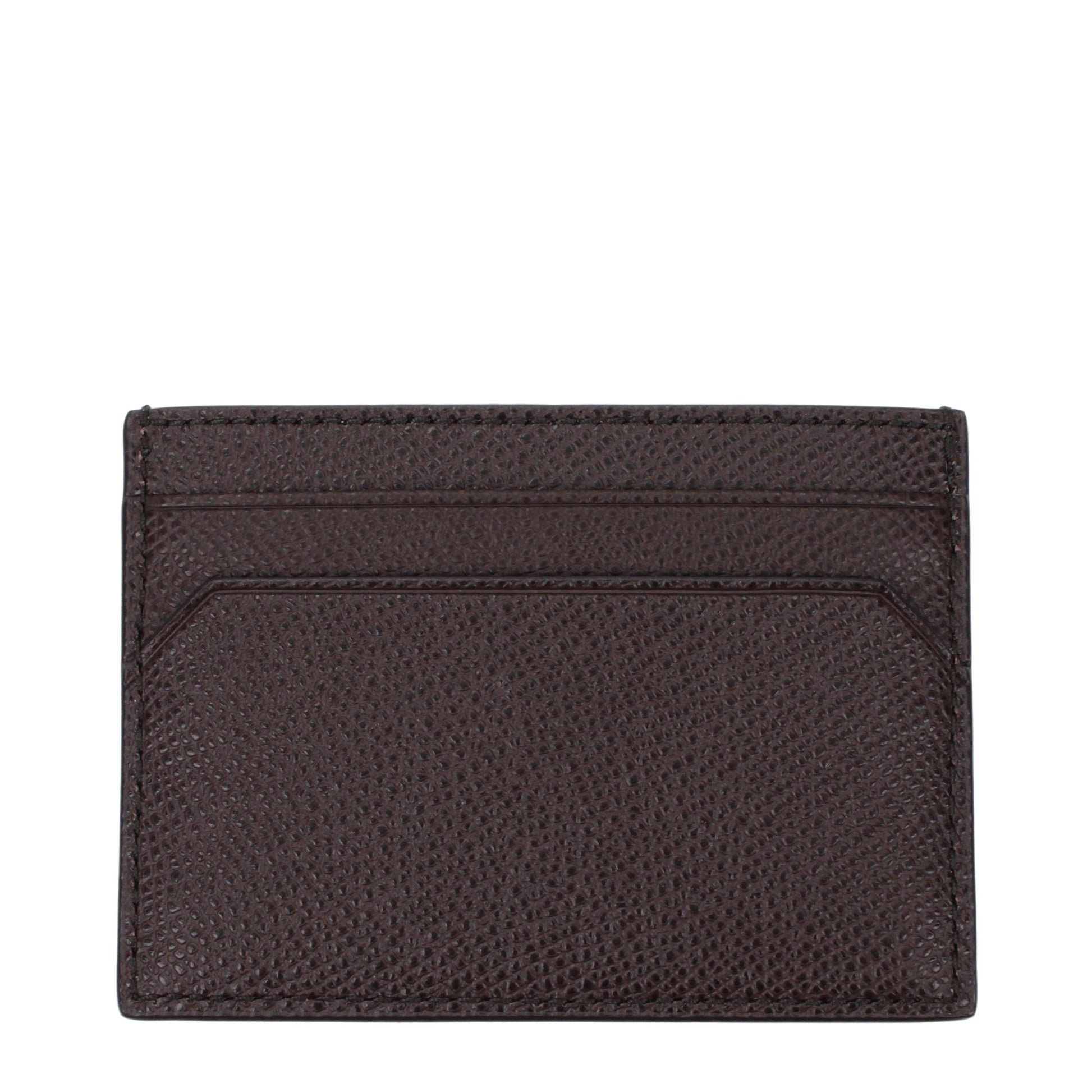 Porte-cartes Bally en cuir marron