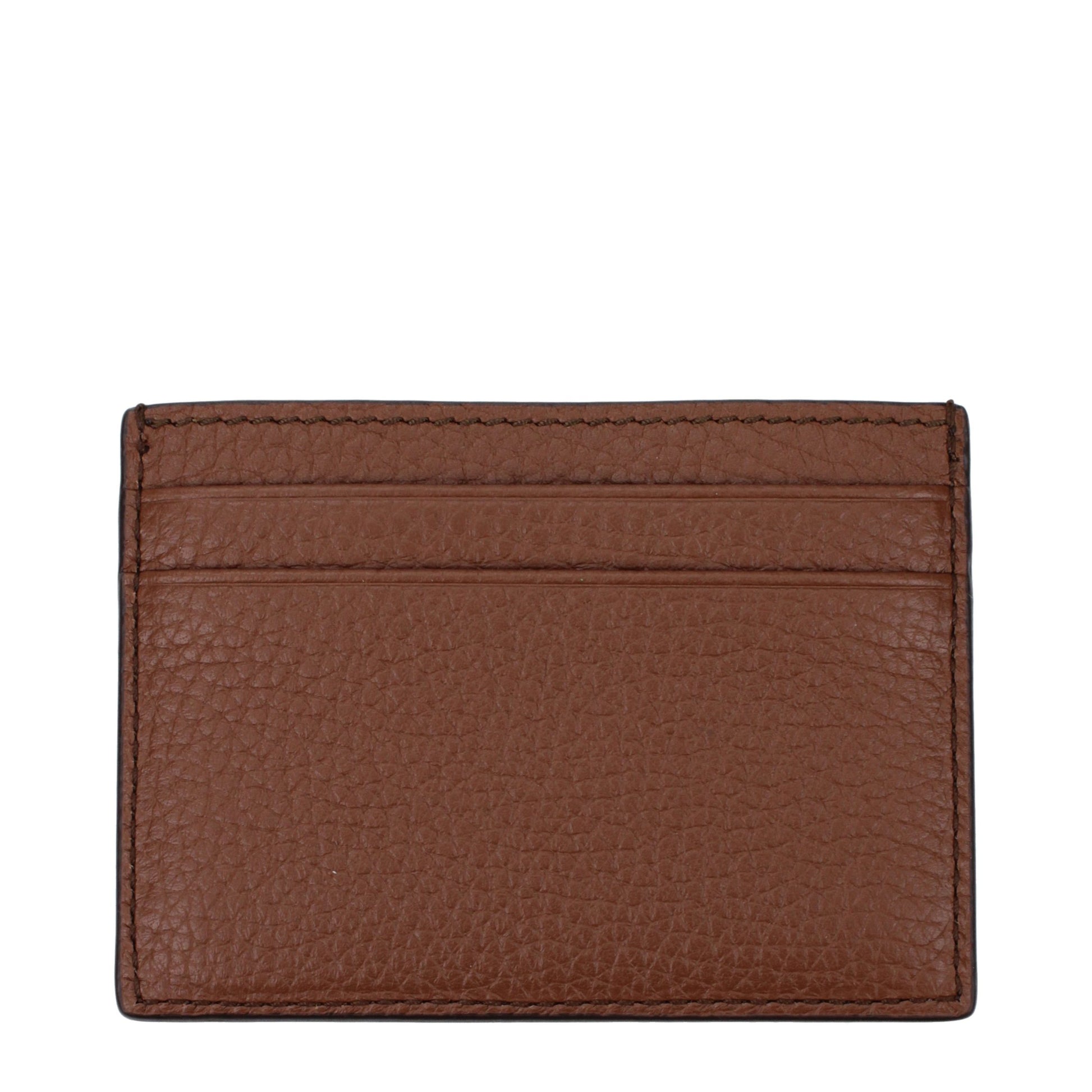 Porte-cartes Bally en cuir marron