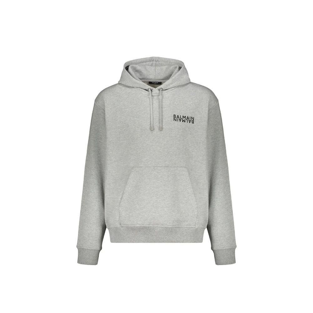 Balmain Grey Hoodie for Men
