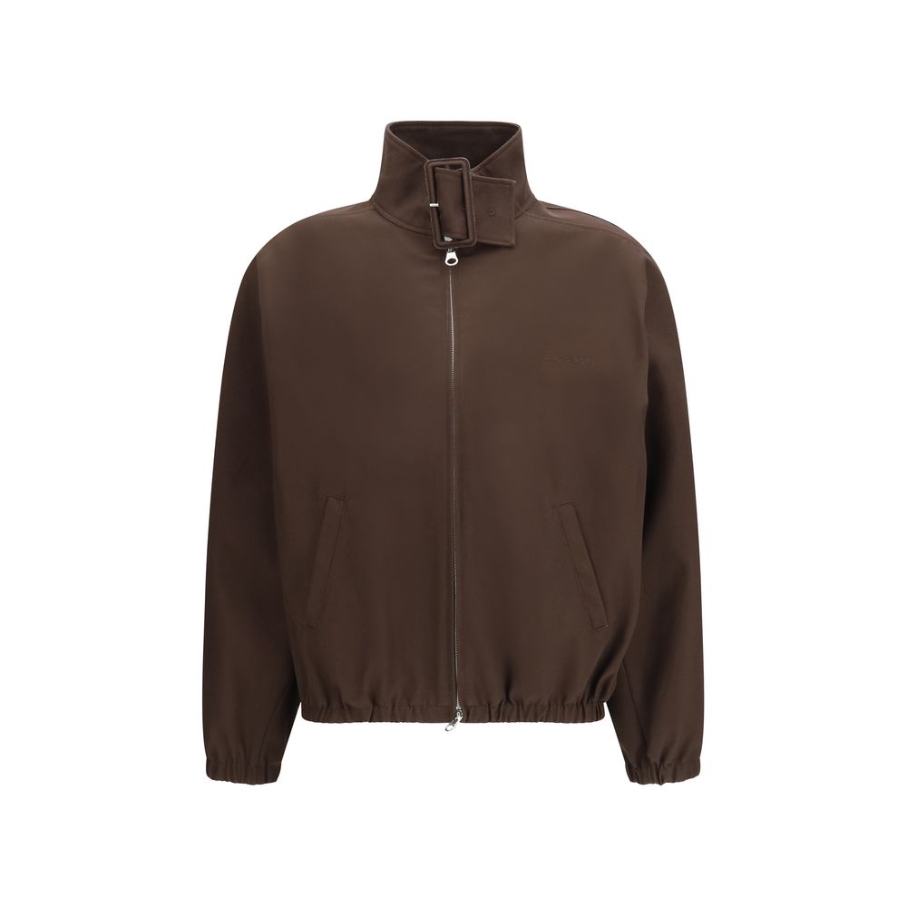Blouson bomber Courrèges marron en polyester