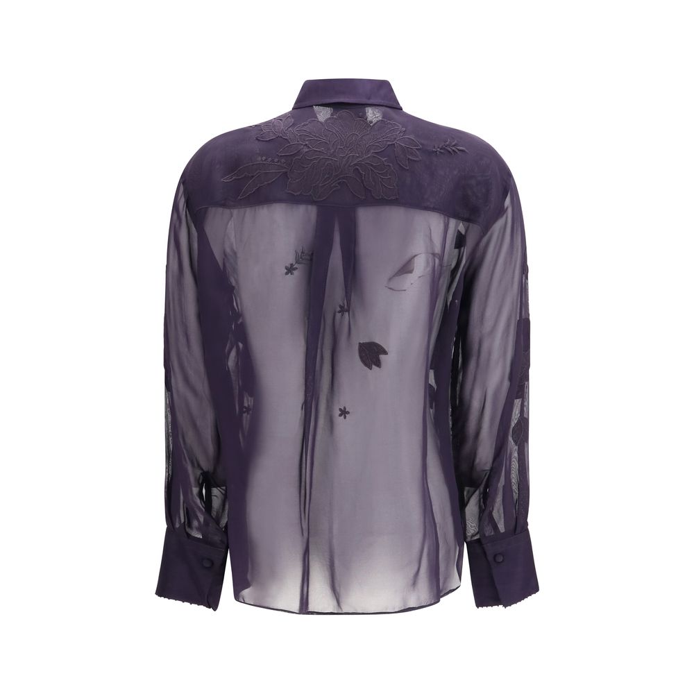 Chemisier Forte_Forte bleu en viscose