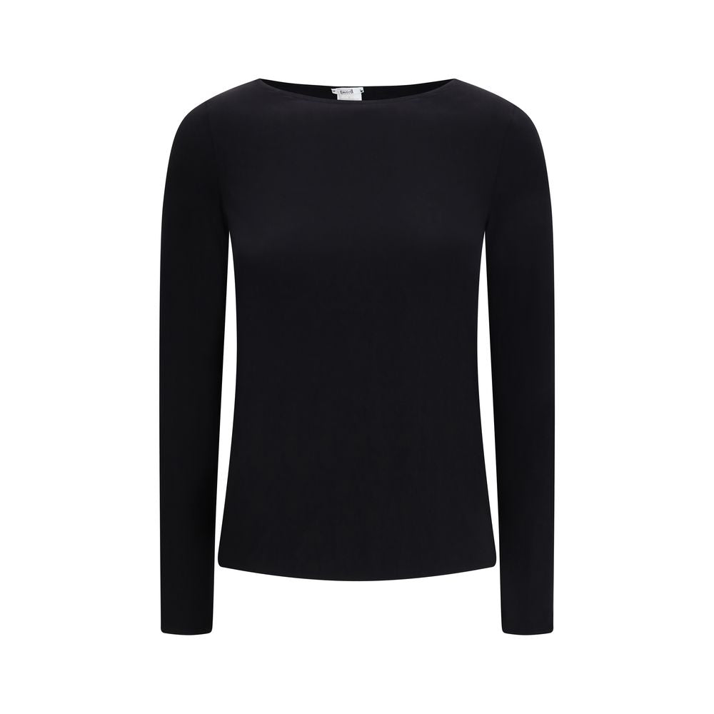 T-shirt à manches longues noir en modal Wolford