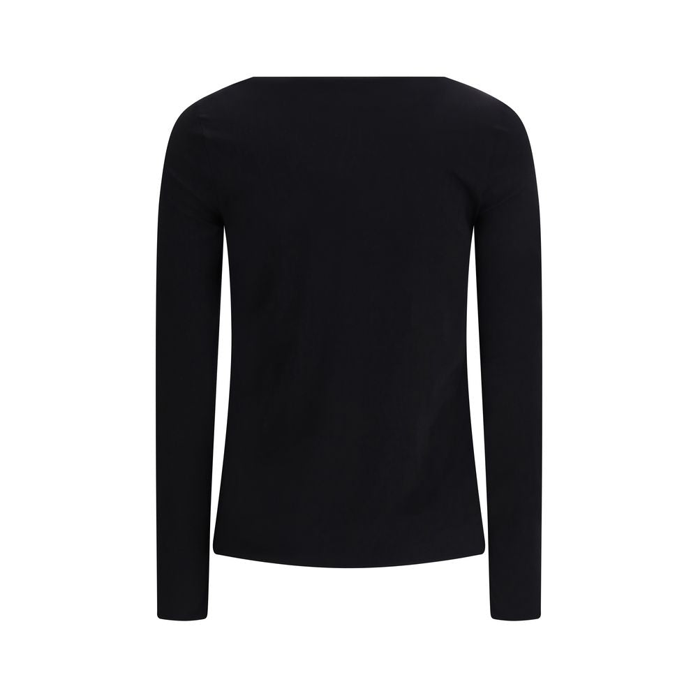 T-shirt à manches longues noir en modal Wolford