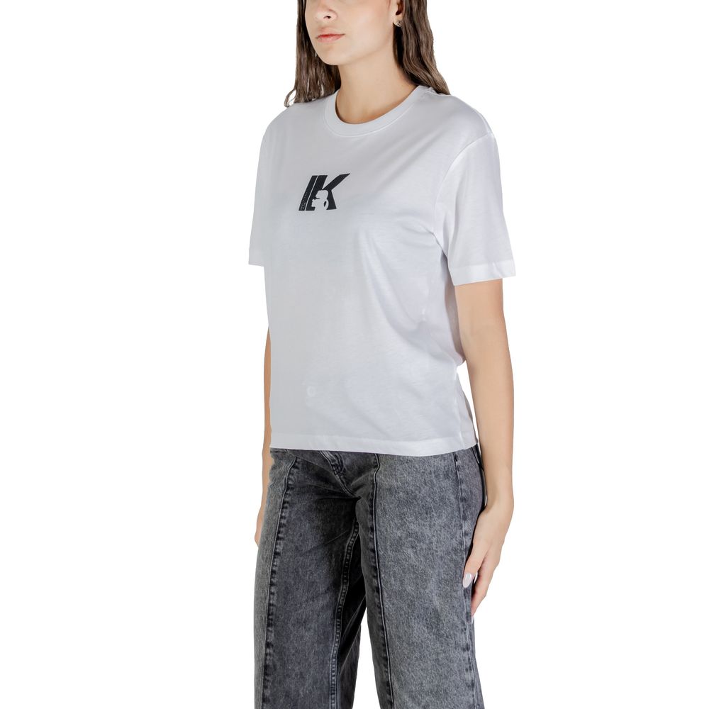 Karl Lagerfeld White T-Shirt for Women side view