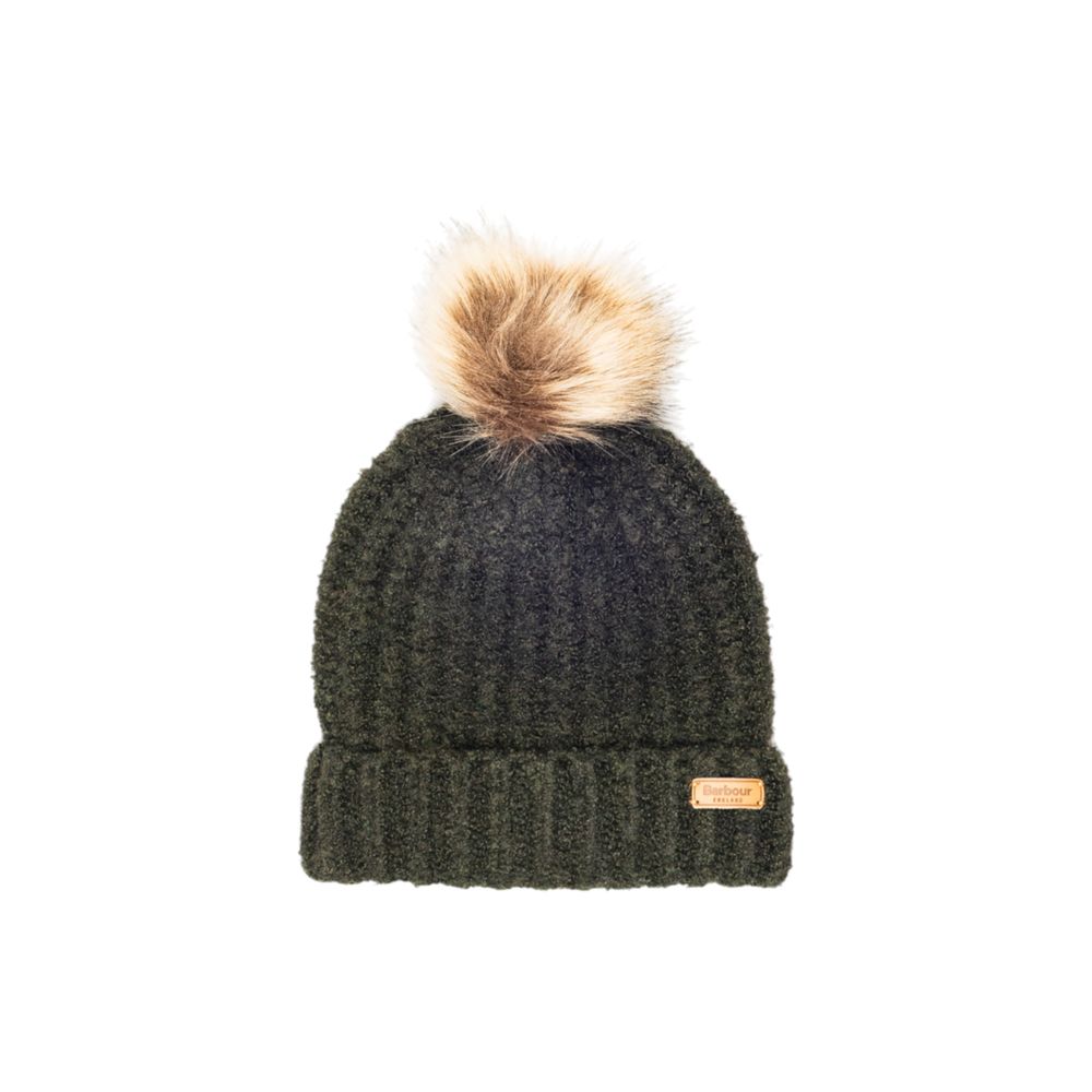 Bonnet Barbour en polyester vert