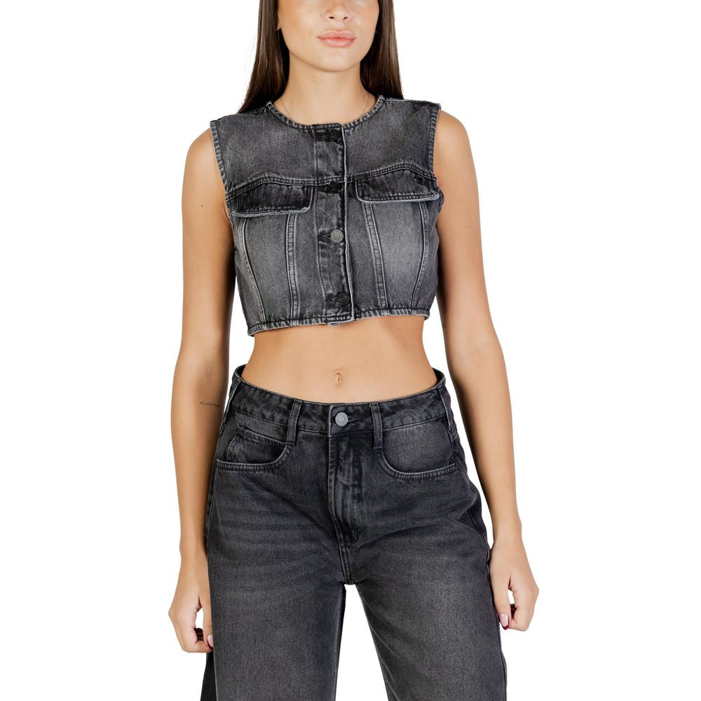 Gilet Colcci noir en coton