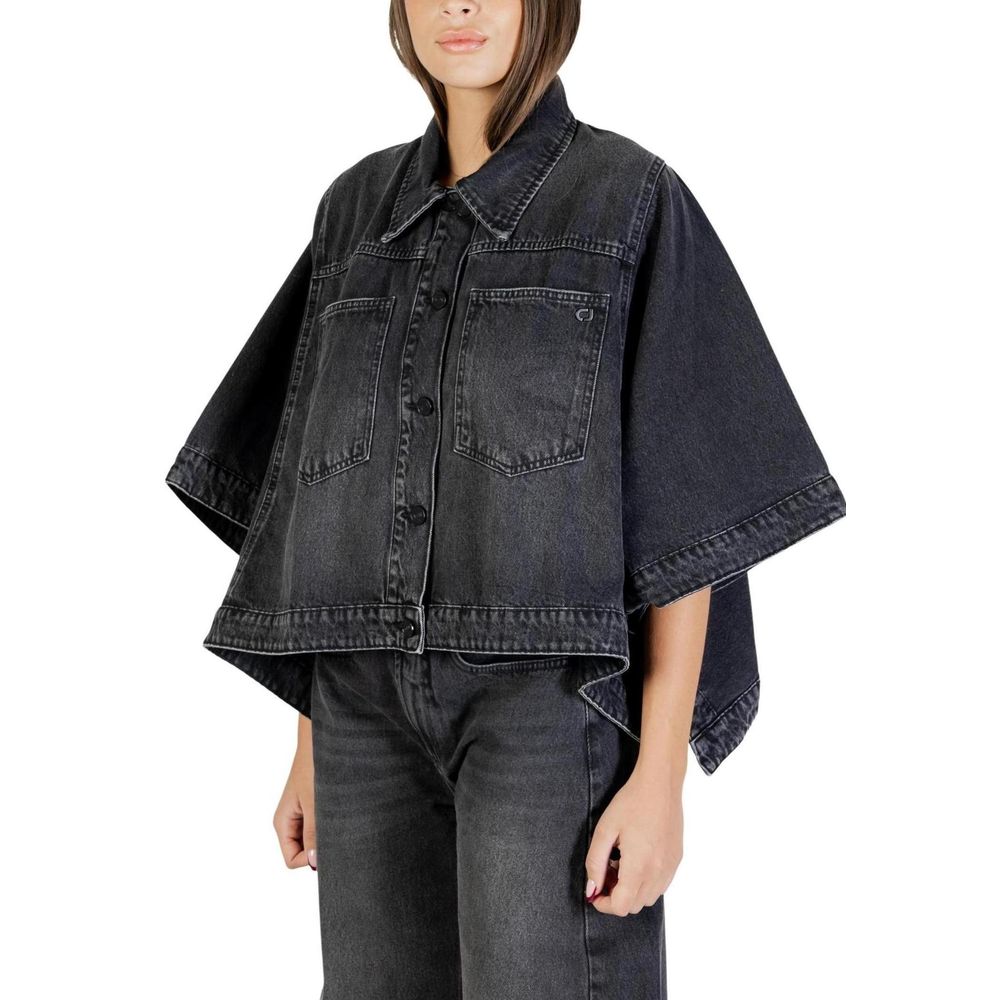 Veste en jean en coton noir Colcci