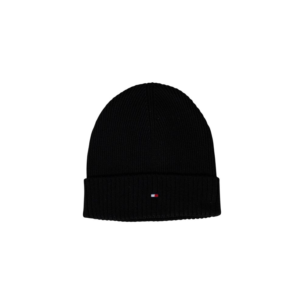 Tommy Hilfiger Black Cotton Beanie
