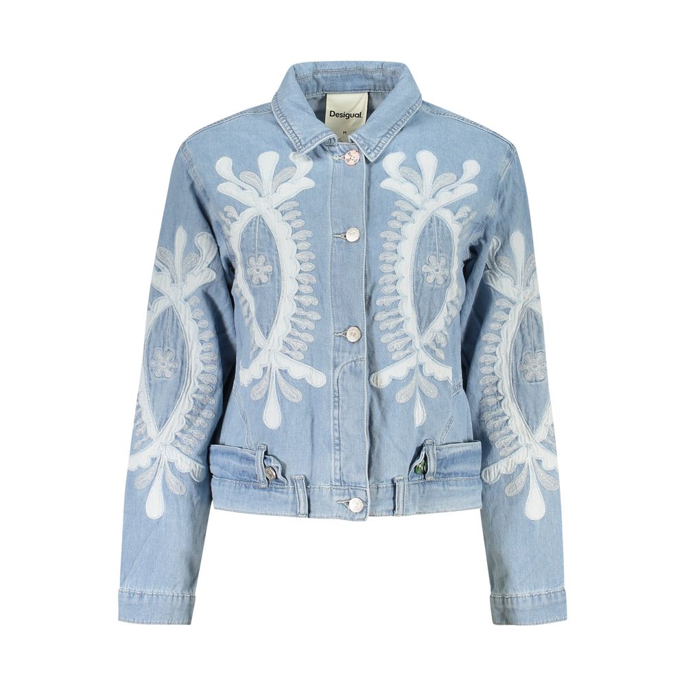 Veste en coton Desigual Azzurro pour femme