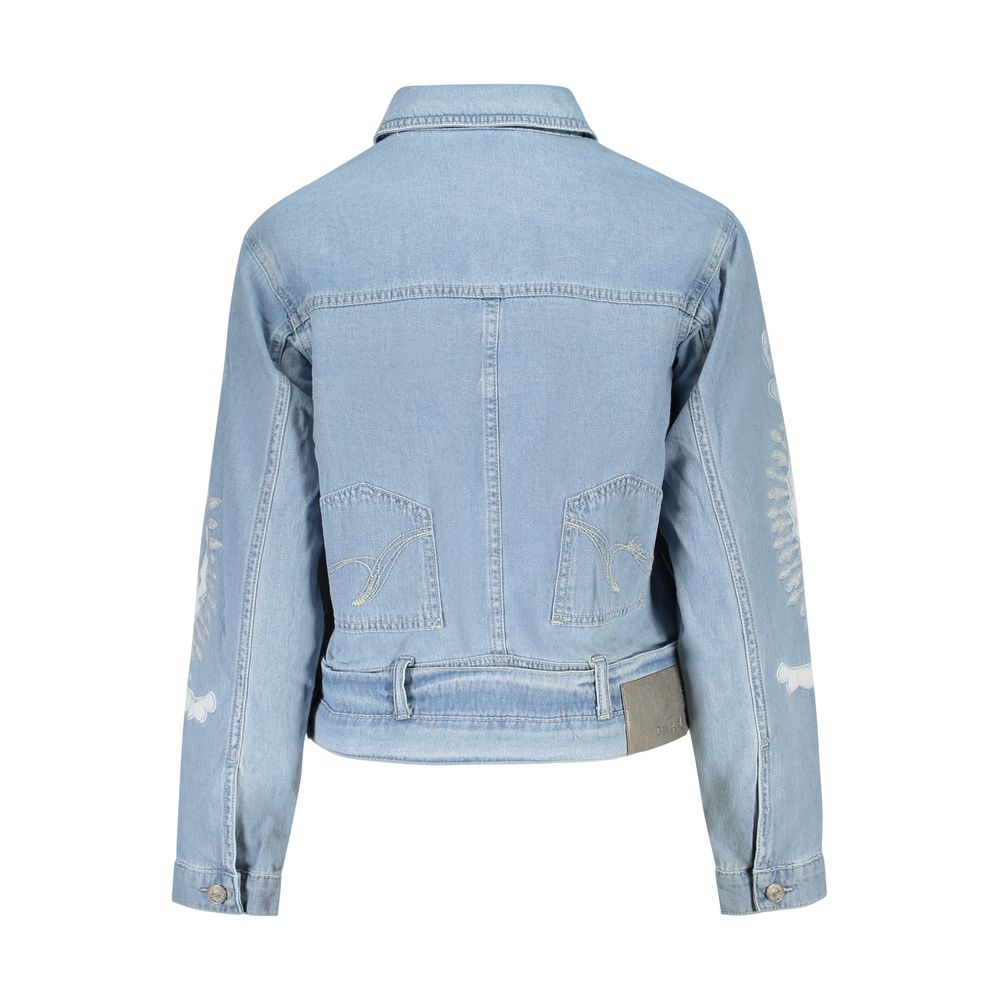 Veste en coton Desigual Azzurro pour femme