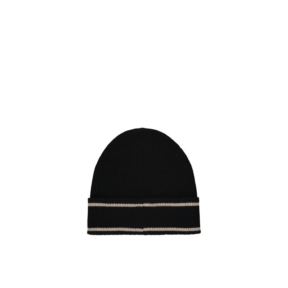 Bonnet Balmain en laine mérinos noire