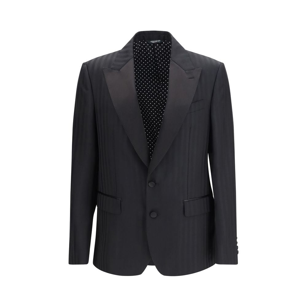 Blazer Dolce & Gabbana en laine noire Aries