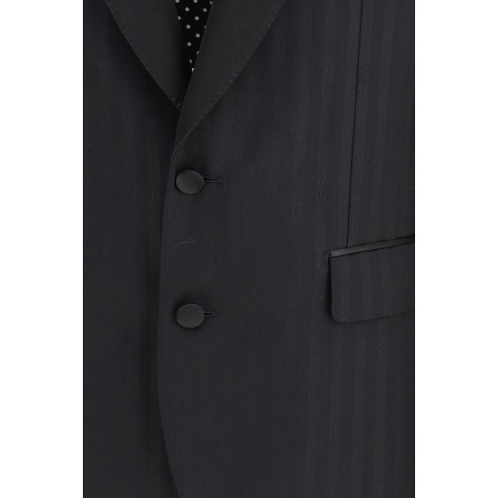 Blazer Dolce & Gabbana en laine noire Aries