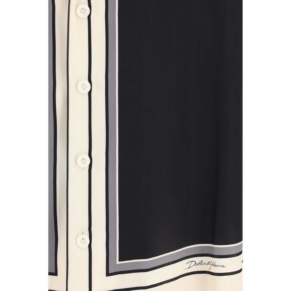 Chemise Dolce & Gabbana multicolore en soie à manches courtes