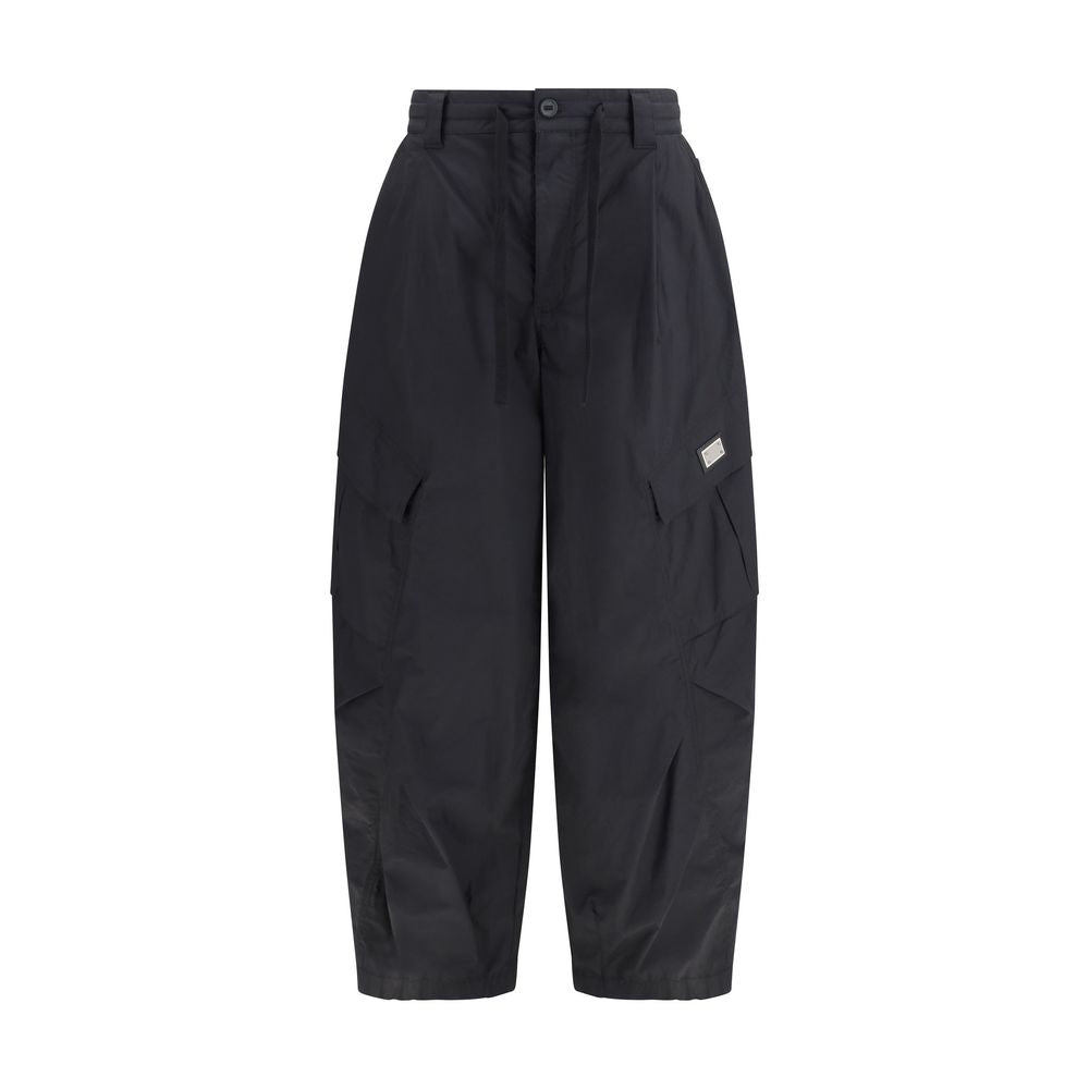 Dolce & Gabbana Black Cargo Pants for Men