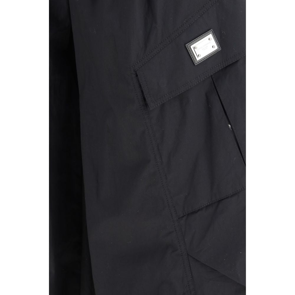 Dolce & Gabbana Black Cargo Pants for Men detail view
